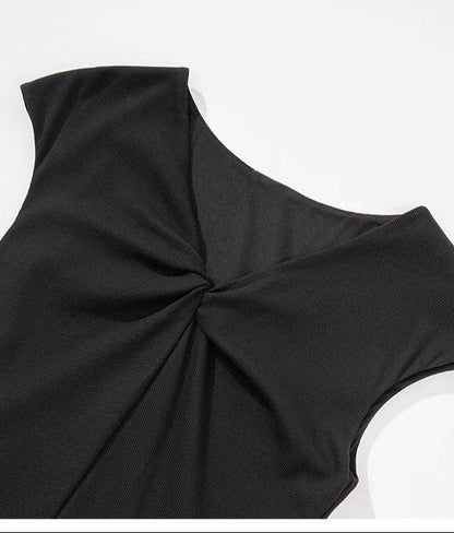 Layered Black Summer Dress