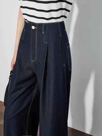Elara Straight Leg Denim Pants