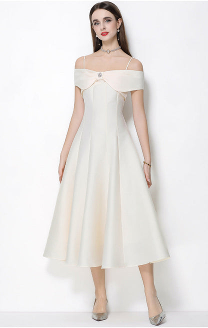 Seralya Bow Strap Maxi Dress