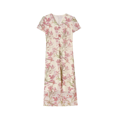 Aurielle Iris Floral Midi Dress