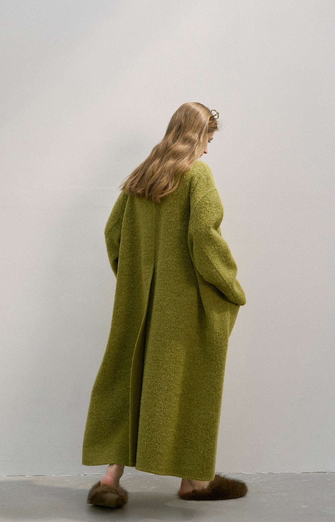 3D Textured Alpaca Wool Coat