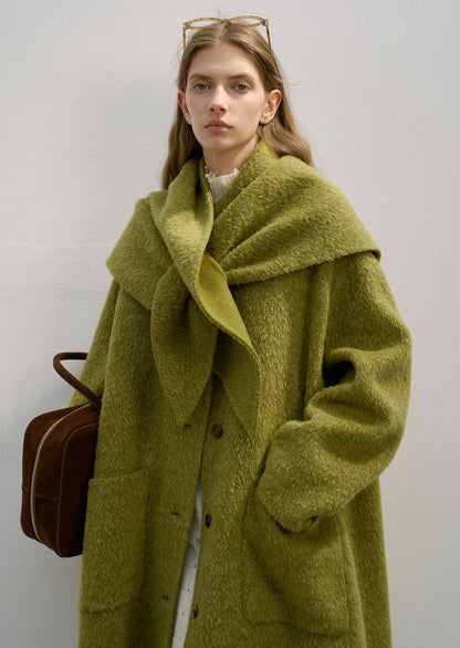 3D Textured Alpaca Wool Coat