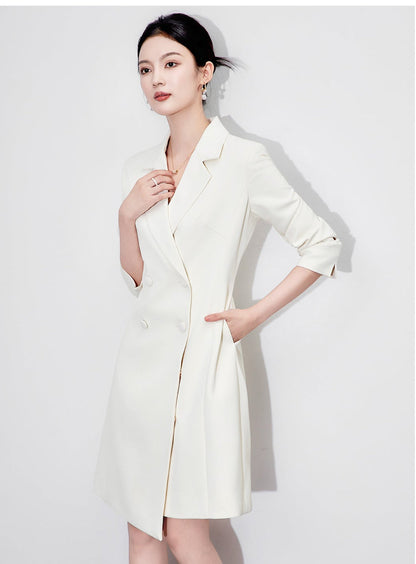 Elegant Double-Breasted Blazer Dress