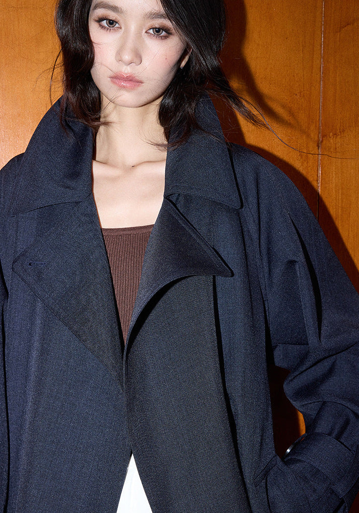 Oversized British Style Trench Coat