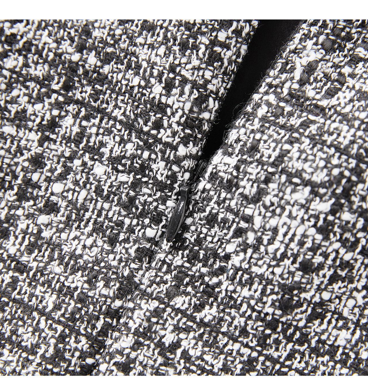 Chanel-Inspired Tweed Mermaid Dress – Elegant Slim Fit Long-Sleeve Design