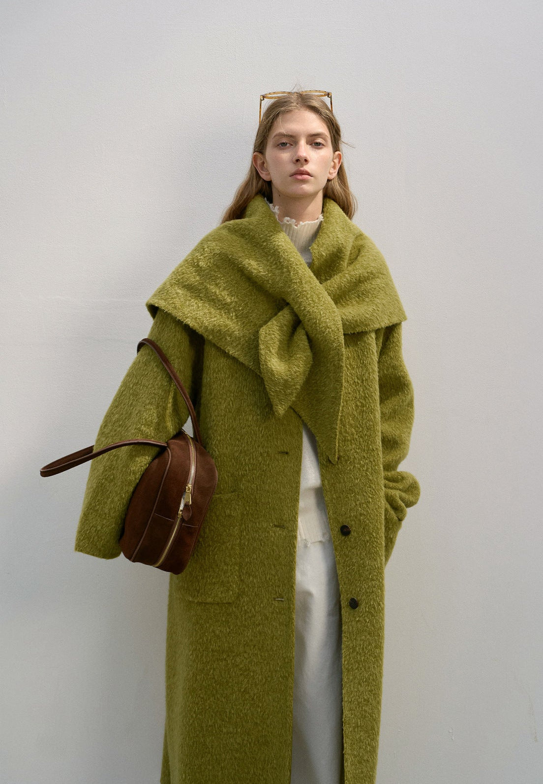 3D Textured Alpaca Wool Coat