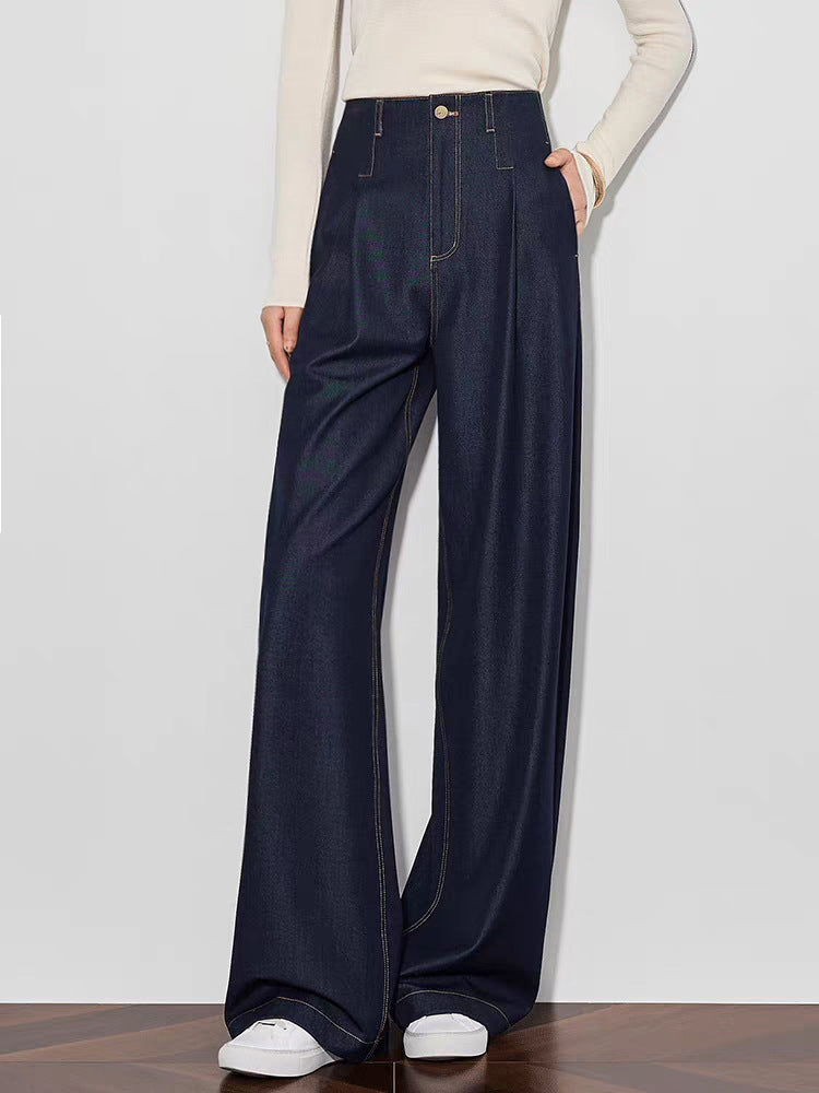 Elara Straight Leg Denim Pants