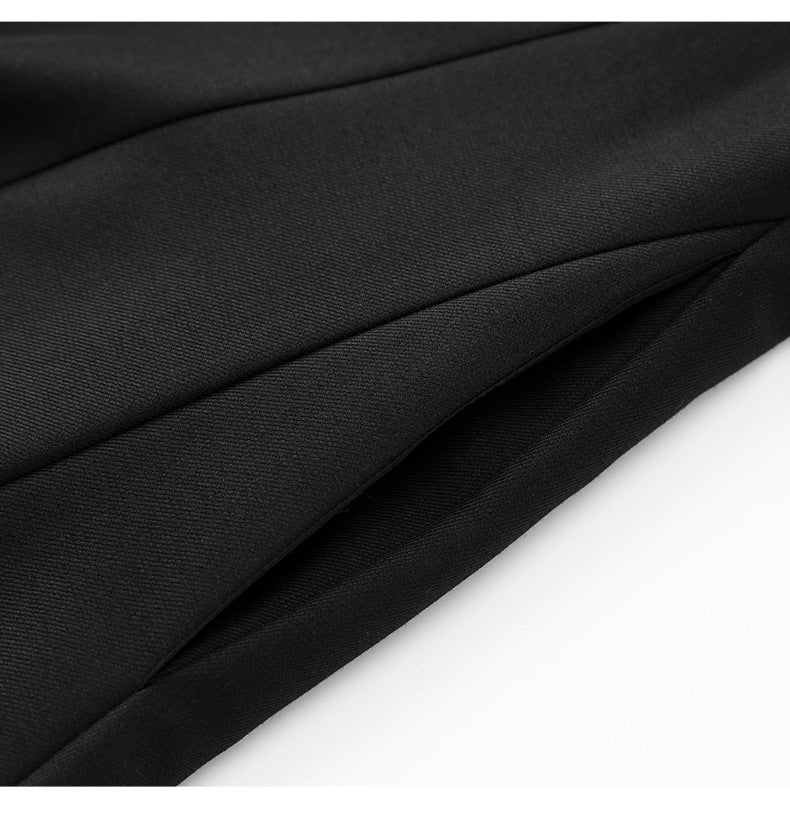 Wool-Blend Midi Dress with Pockets