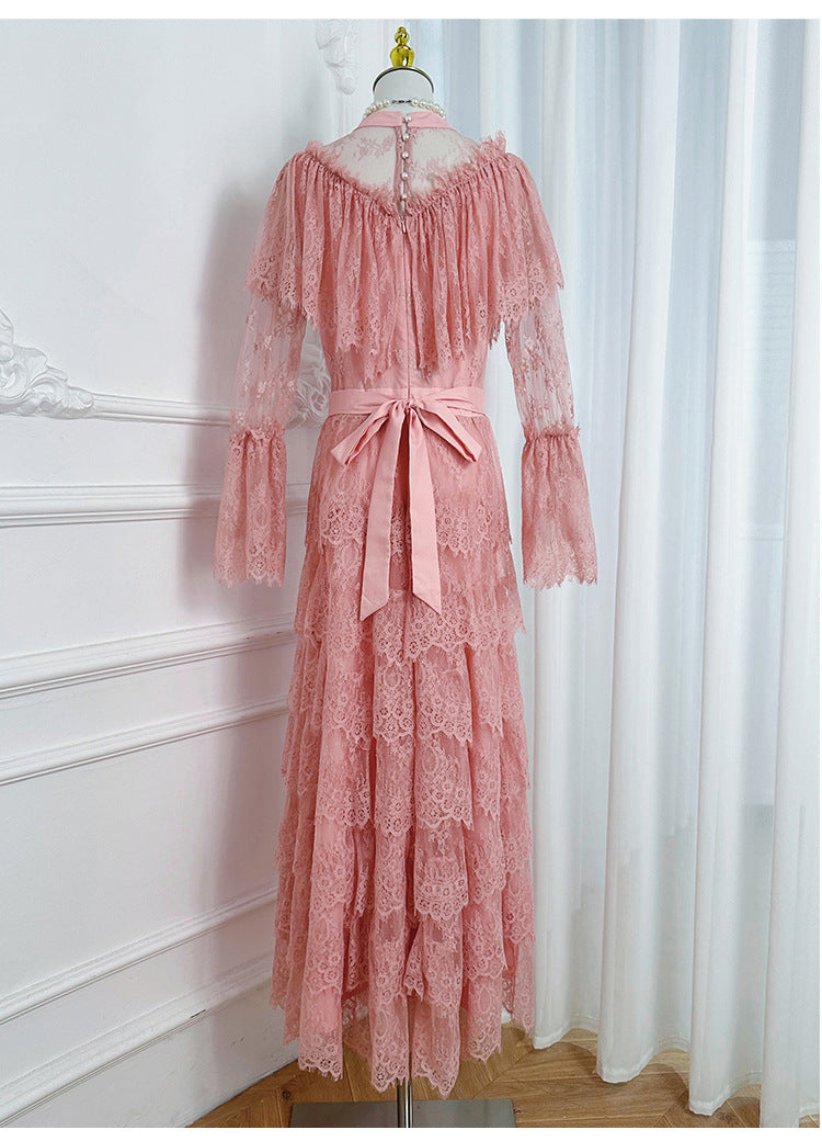 French Elegance Tulle-Layered Crystal Princess Gown