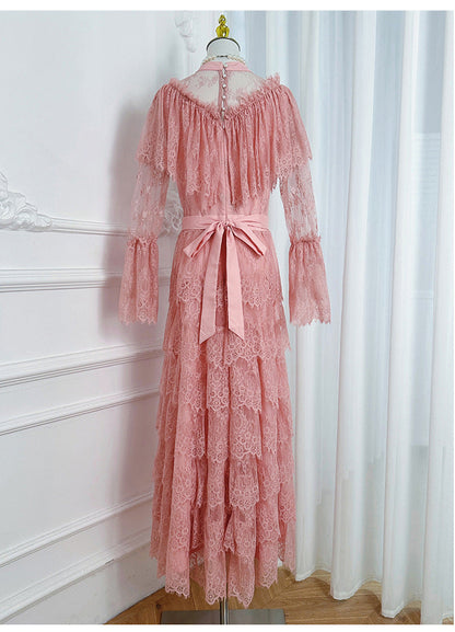 French Elegance Tulle-Layered Crystal Princess Gown