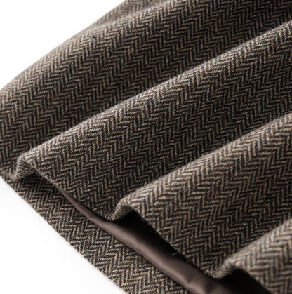 Retro Wool-Blend Vest Midi Dress + Knit Sweater Set