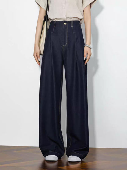 Elara Straight Leg Denim Pants