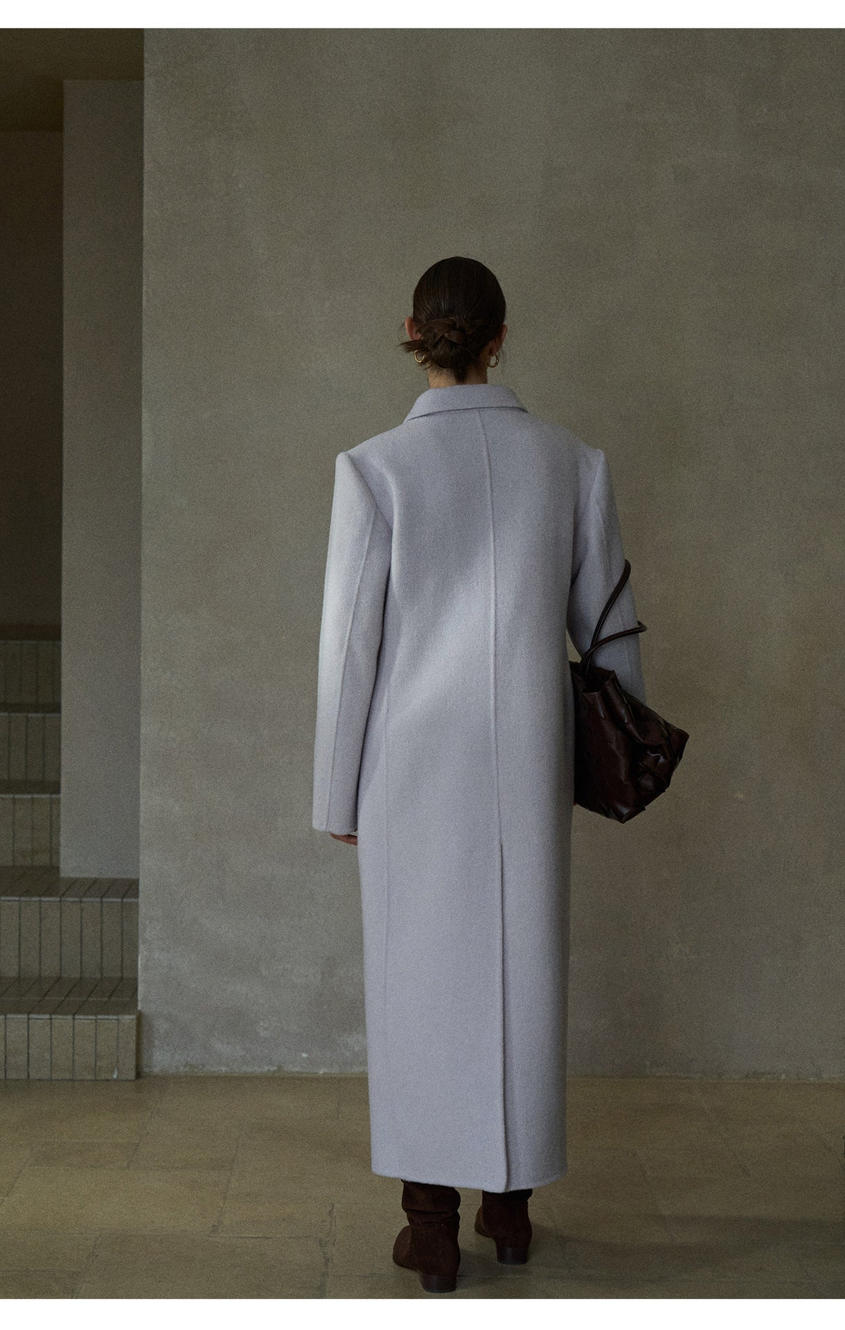 Classic Wool Belted Long Jacket Coat