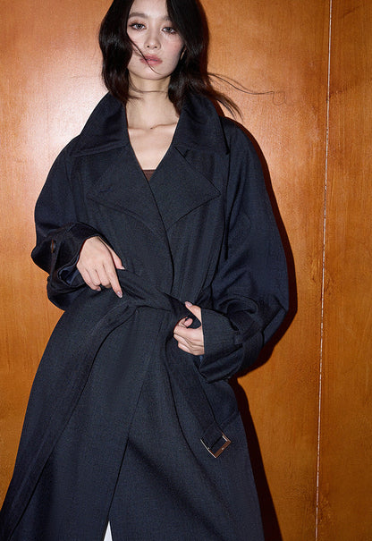 Oversized British Style Trench Coat