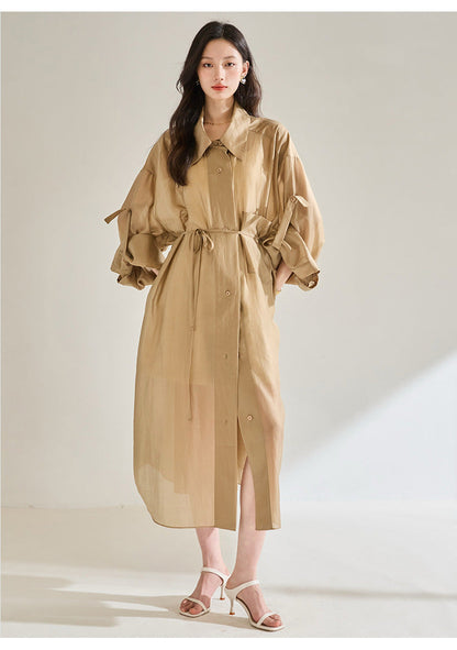 Lightweight Tencel Summer Trench Coat