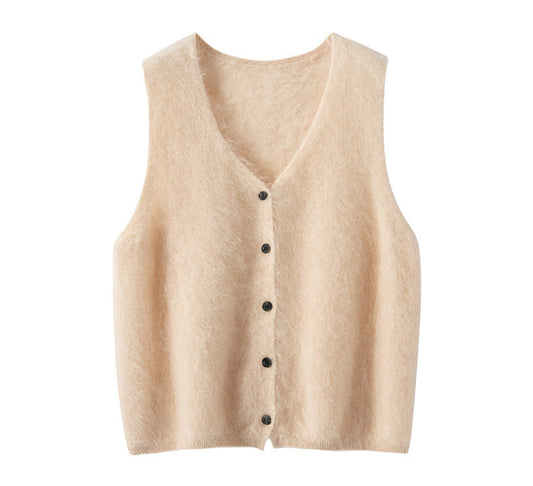 100% Pure Cashmere V-Neck Vest – Timeless Elegance & Warmth