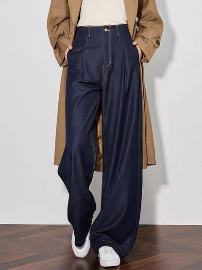Elara Straight Leg Denim Pants