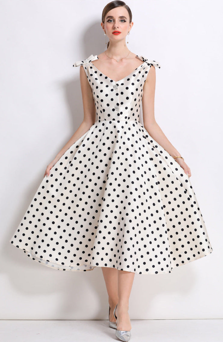 Crystal Bow Maxi Dress