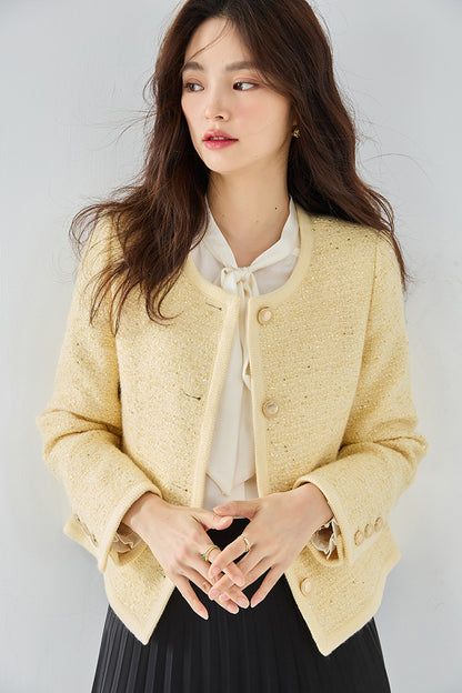 Aurielle Sequin Cropped Jacket