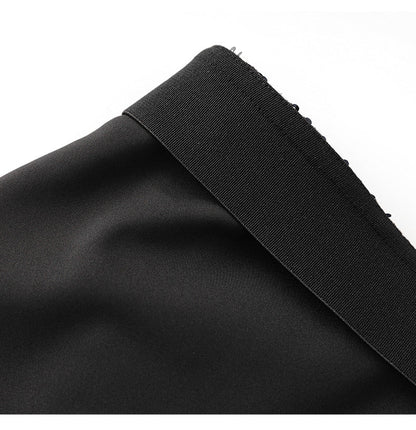 Velvet-Shine Sequin A-Line Midi Skirt