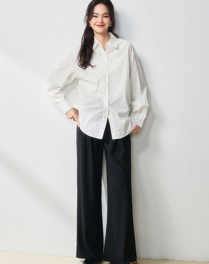 High-Waisted Straight-Leg Women's Trousers