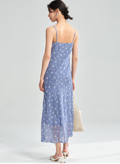 Floral Spaghetti Strap Maxi Dress