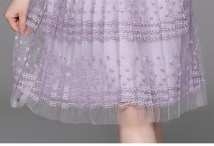 Lavender Breeze Mesh Dress