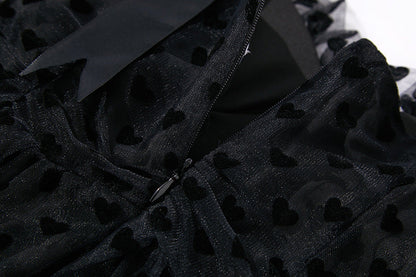 Love Dots Ruffled Maxi Dress – Adjustable Straps