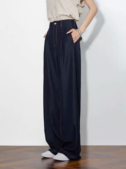 Elara Straight Leg Denim Pants