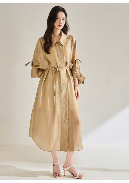 Lightweight Tencel Summer Trench Coat