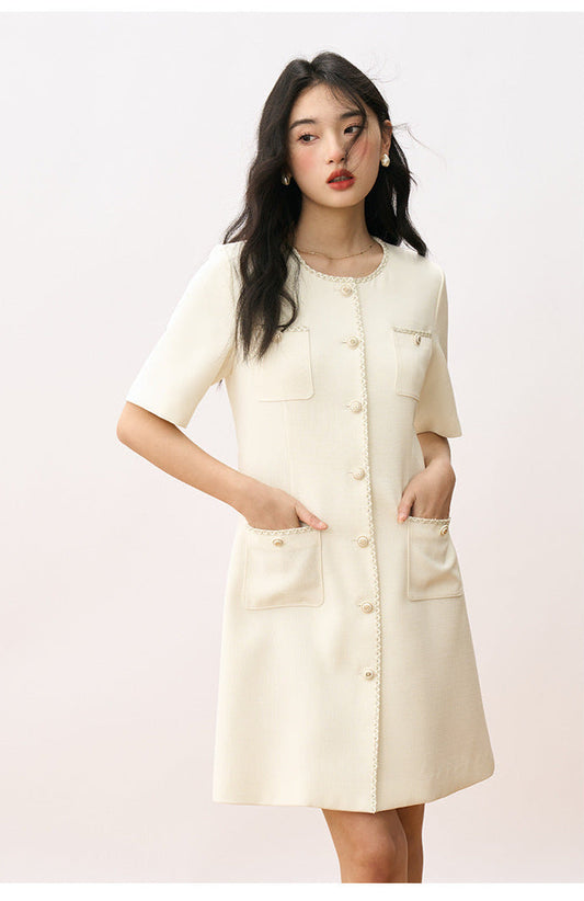 Grace in Motion – Short Sleeve Elegance Dress