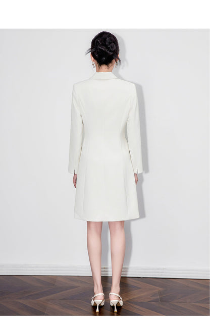 Elegant Double-Breasted Blazer Dress