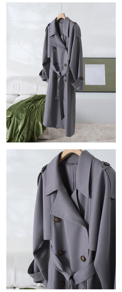 Goddess Silhouette Belted Long Trench Coat – Paris Edition