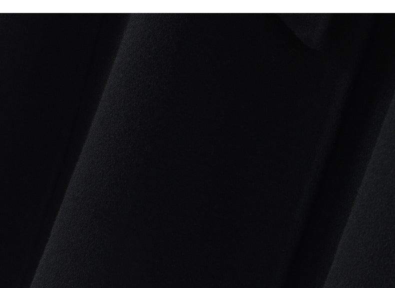 Hepburn Wool Coat with Detachable Shawl – Double-Faced 100% Wool