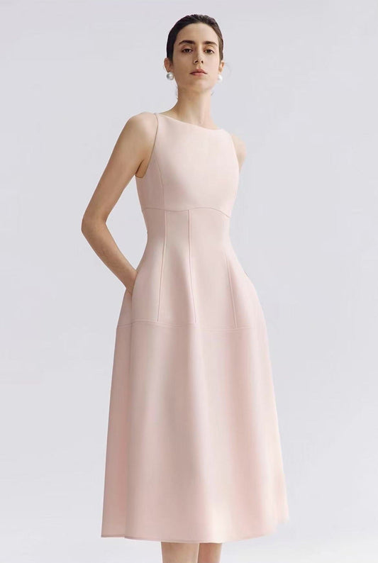Modern Summer Silhouette Midi Dress