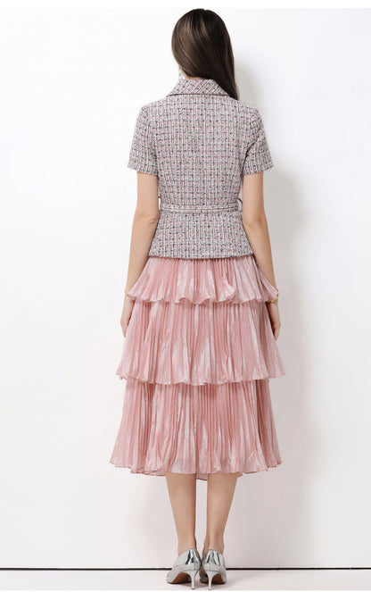 Maison Bloom Faux Two-Piece Maxi Dress