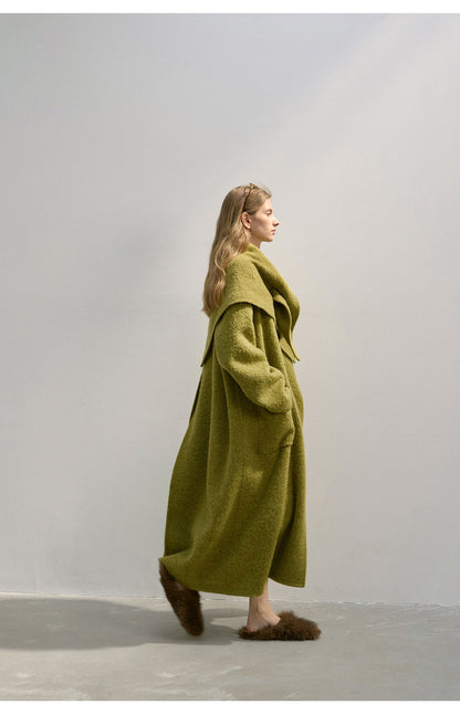 3D Textured Alpaca Wool Coat