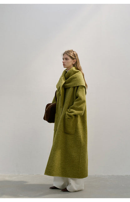 3D Textured Alpaca Wool Coat