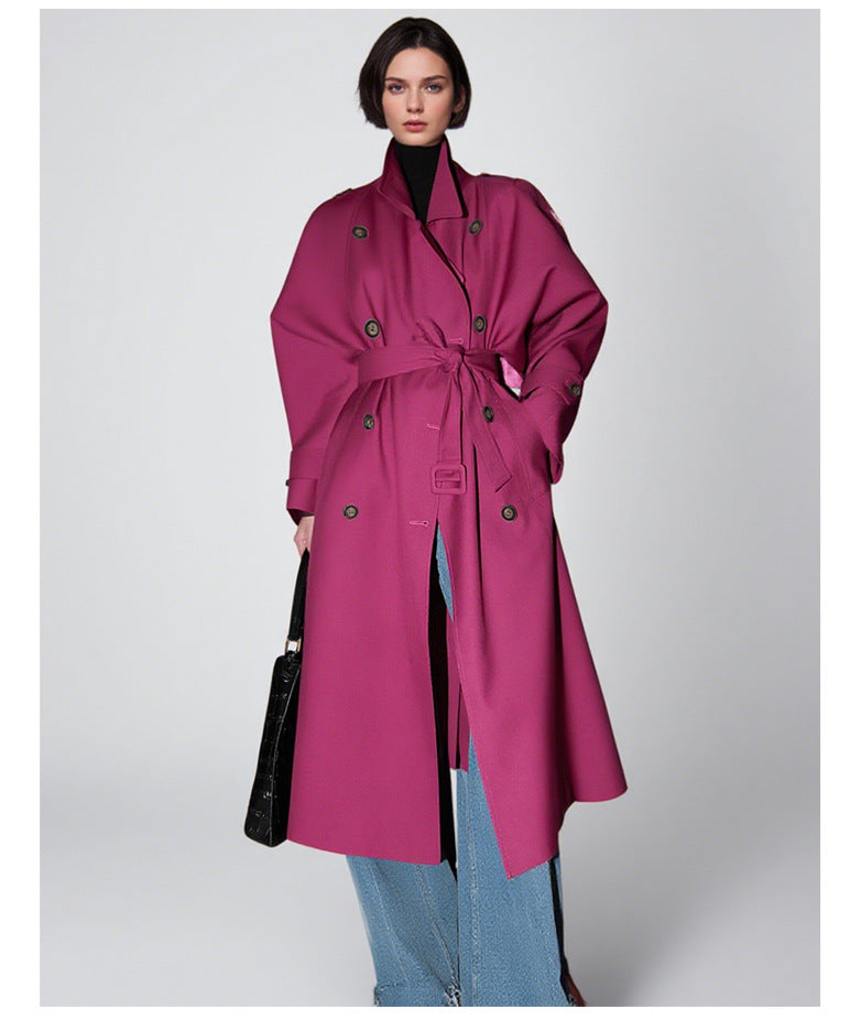 Goddess Silhouette Belted Long Trench Coat – Paris Edition