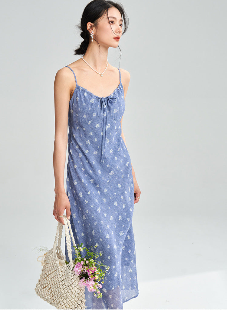 Floral Spaghetti Strap Maxi Dress