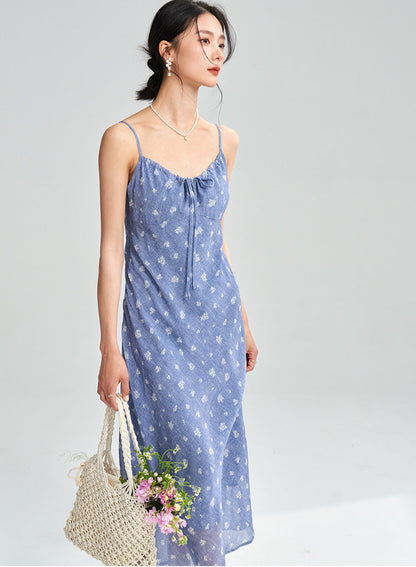 Floral Spaghetti Strap Maxi Dress