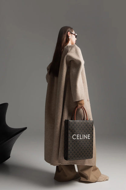 Alpaca Wool Double-Collar Coat