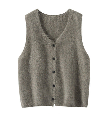 100% Pure Cashmere V-Neck Vest – Timeless Elegance & Warmth