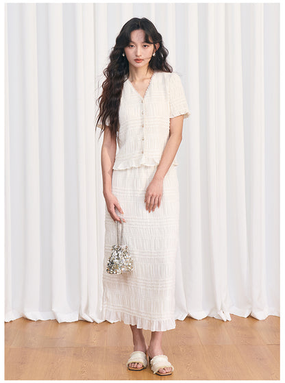 Lumière Ruffle Two-Piece Skirt Set