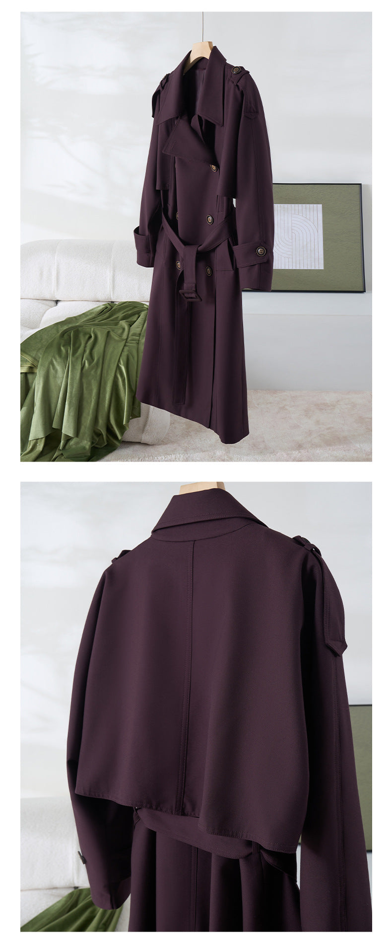 Goddess Silhouette Belted Long Trench Coat – Paris Edition