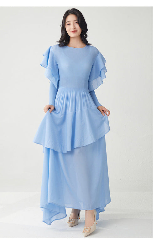 Ruffled Comfort Maxi Dress – One Size