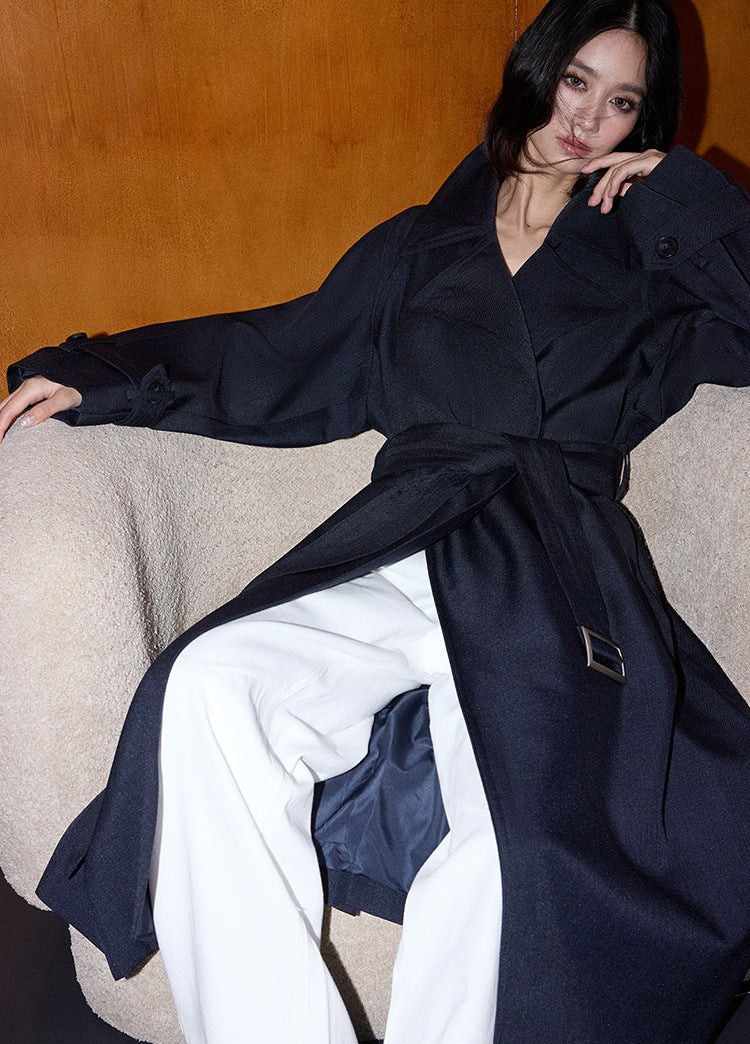 Oversized British Style Trench Coat