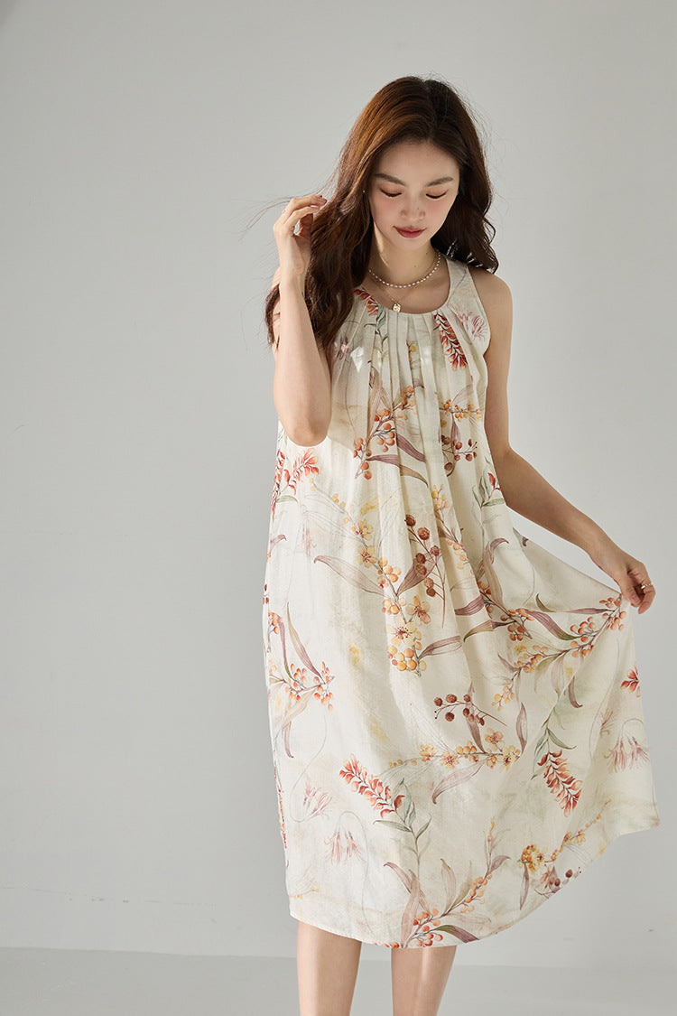 Lunara Botanical Maxi Dress