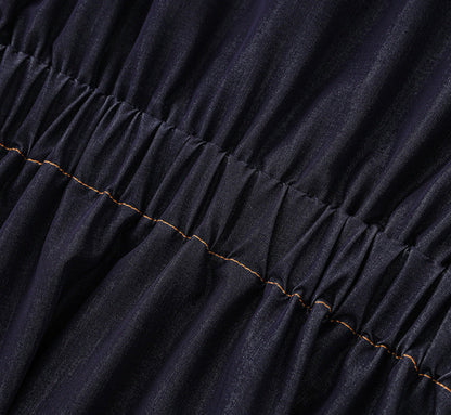 Silken Touch Cotton Denim Midi Dress