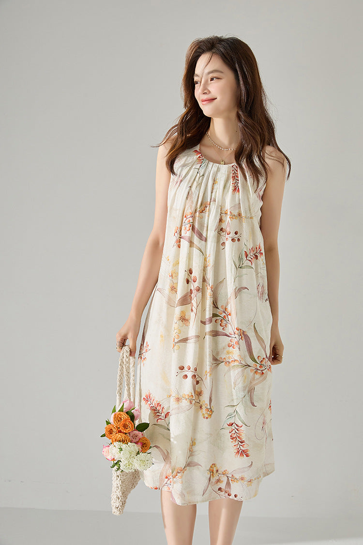 Lunara Botanical Maxi Dress